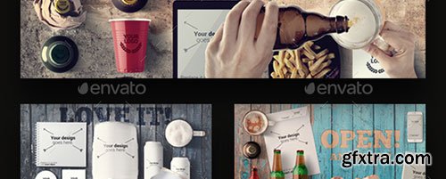 Graphicriver Beer & Bar Mockup & Hero Images Scene Generator 13386731