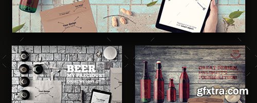 Graphicriver Beer & Bar Mockup & Hero Images Scene Generator 13386731