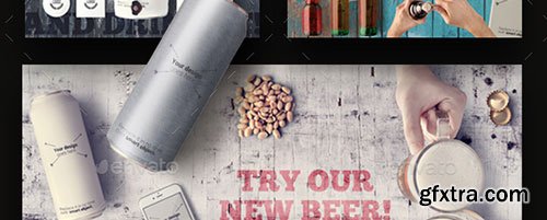 Graphicriver Beer & Bar Mockup & Hero Images Scene Generator 13386731