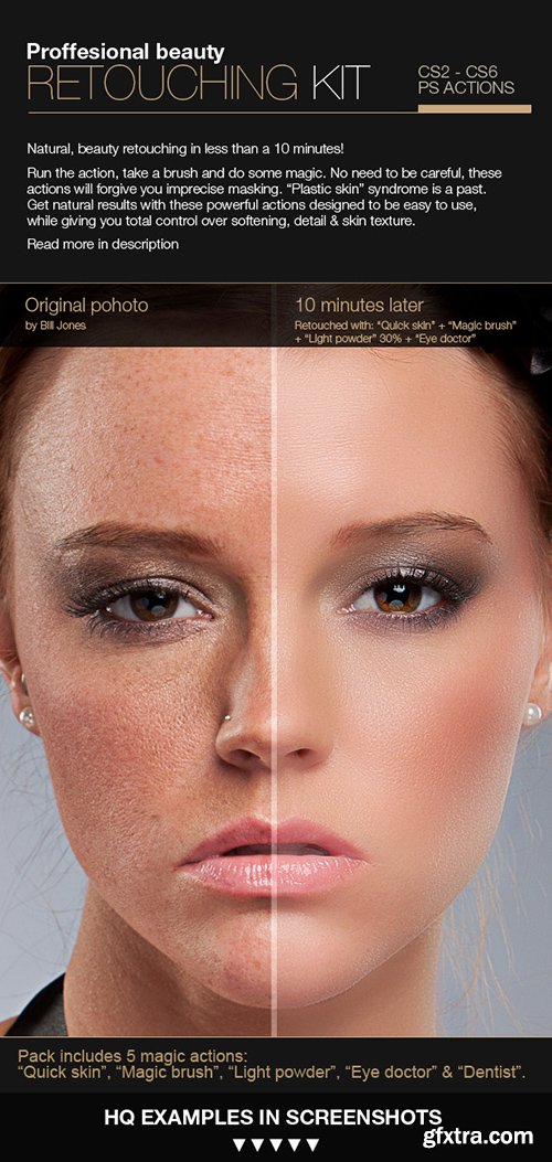 GraphicRiver Professional Retouching Actions Kit 3224028