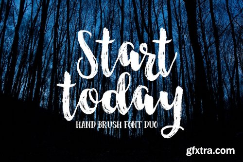 Start Today Script - 3 Fonts