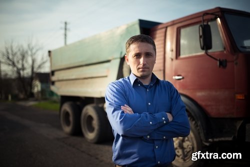 Collection truck driver trailer interior cabin 25 HQ Jpeg