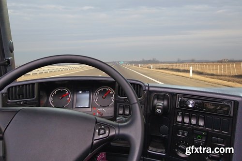 Collection truck driver trailer interior cabin 25 HQ Jpeg