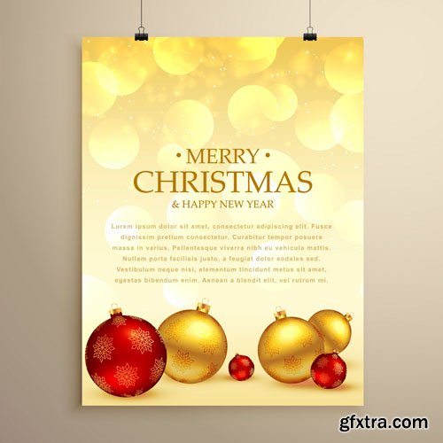 20 Christmas & New Year Cards Vector Vol.3 (AI/EPS)