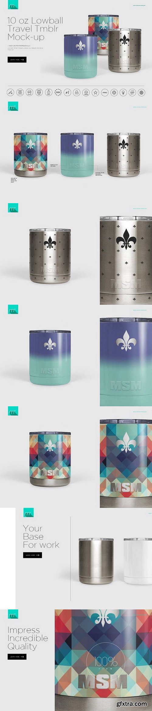 CM - 10 oz Lowball Tumbler Mock-up 1104703