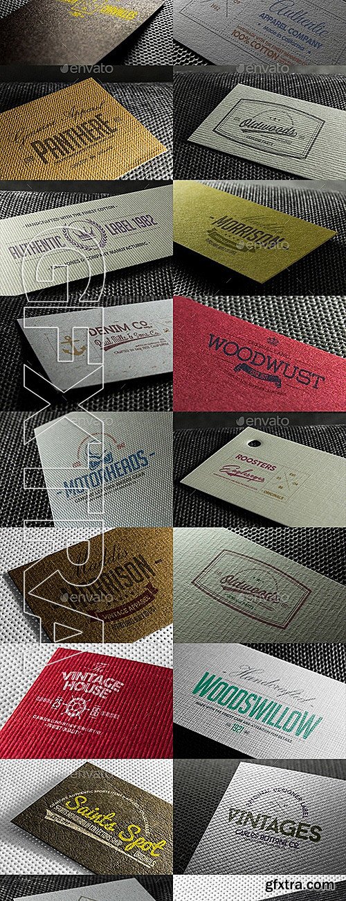 GraphicRiver - 26 Paper Logo Mock-ups 10437151