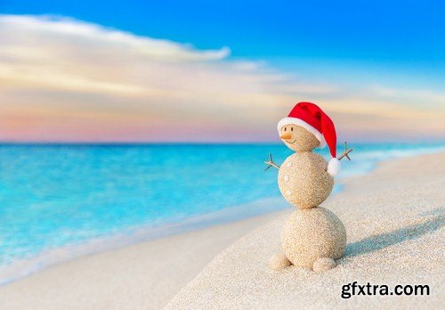 Background with snowman 1 - 5 UHQ JPEG