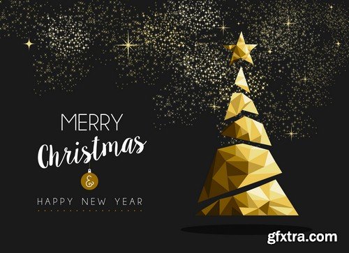 Merry Christmas and Happy New Year backgrounds - 5 UHQ JPEG