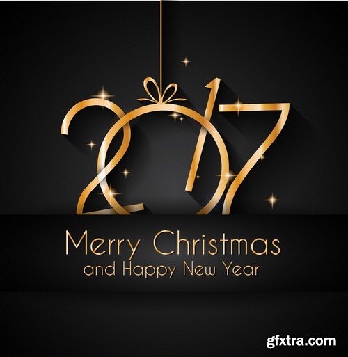 Merry Christmas and Happy New Year backgrounds - 5 UHQ JPEG