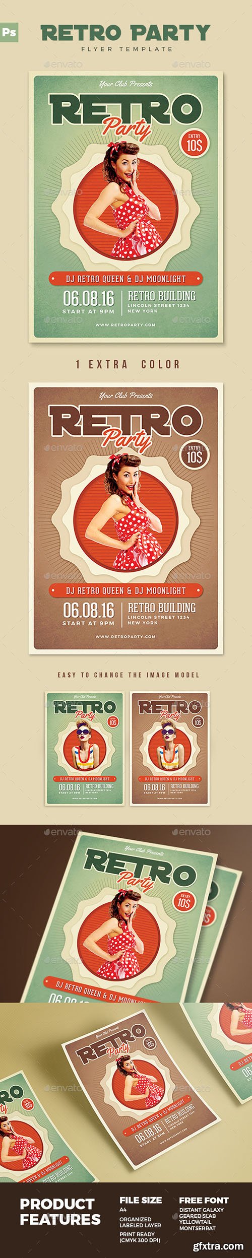 Graphicriver Retro Flyer 17211068