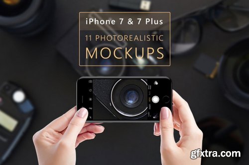 Photo realistic iPhone 7 & 7 Plus Mock-up