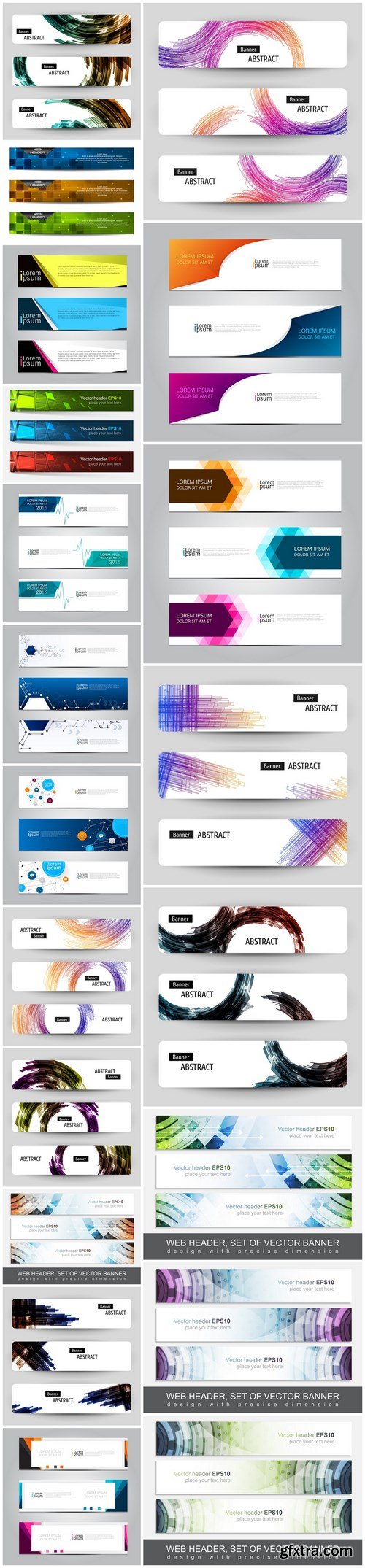 Design Banner Set 3 - 20xEPS