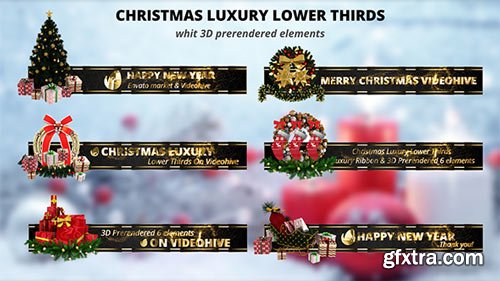 Videohive - Christmas Luxury Lower Thirds - 18997465