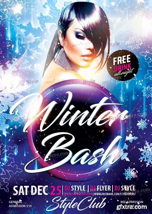 Winter Bush PSD V15 Flyer Template