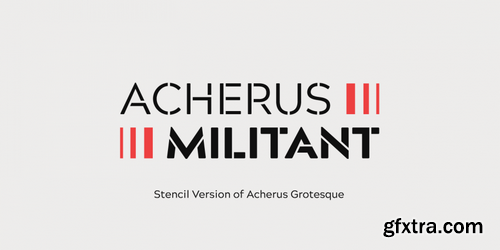 Acherus Militant Fonts bold and light