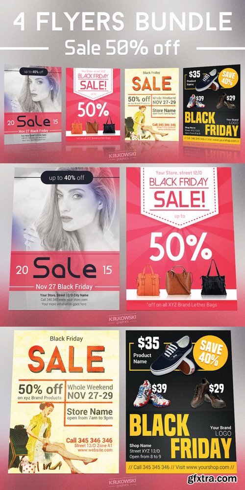 CM - Black Friday Sales Flyers Bundle II 425464