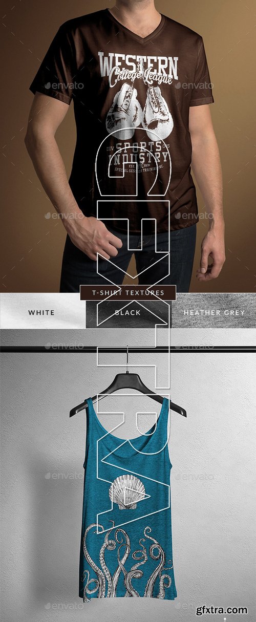 GraphicRiver - T-Shirt Mock-Up Bundle 11395994