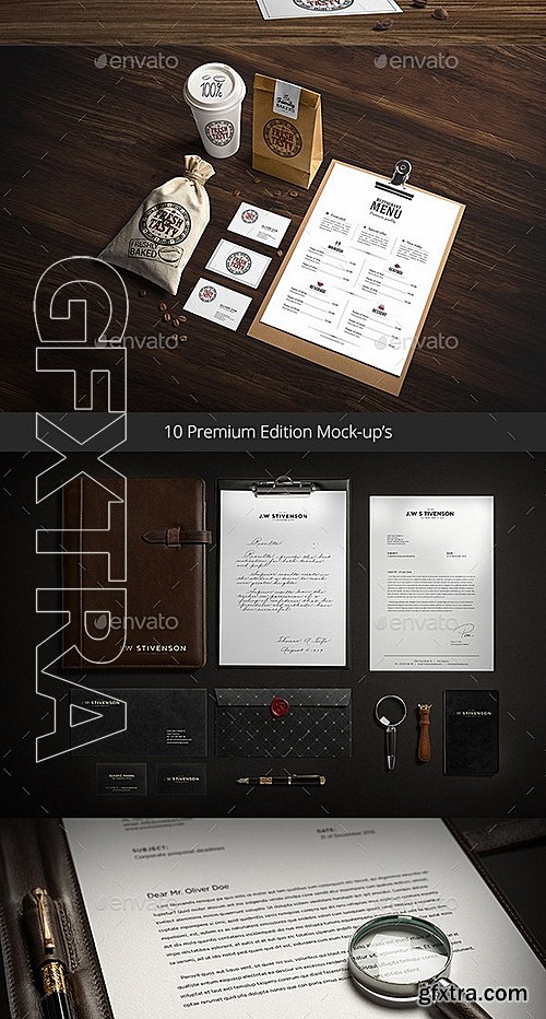 GraphicRiver - Stationery Branding Mock-Up Bundle 12856355