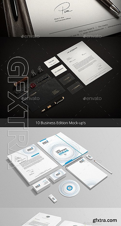 GraphicRiver - Stationery Branding Mock-Up Bundle 12856355