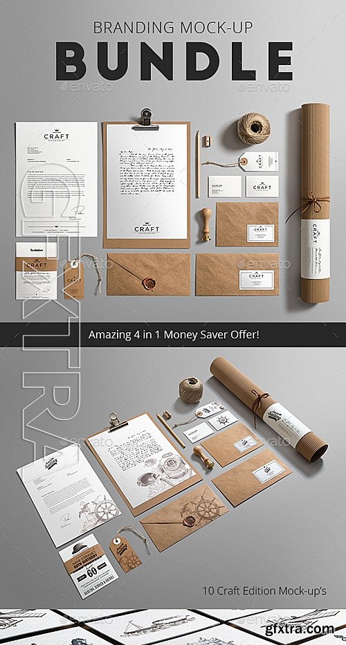 GraphicRiver - Stationery Branding Mock-Up Bundle 12856355