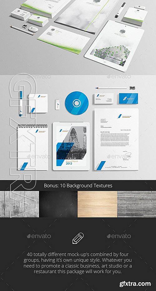 GraphicRiver - Stationery Branding Mock-Up Bundle 12856355