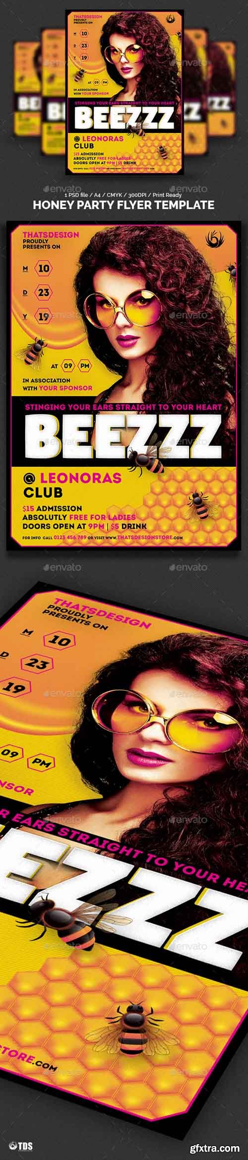 GR - Honey Party Flyer Template 18158578