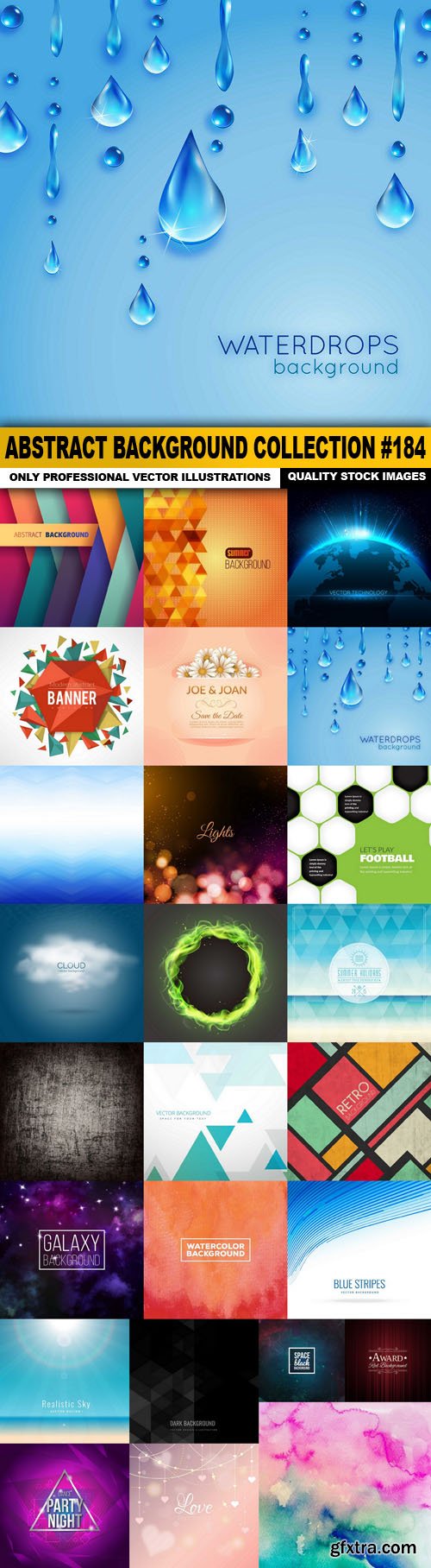 Abstract Background Collection #184 - 25 Vector