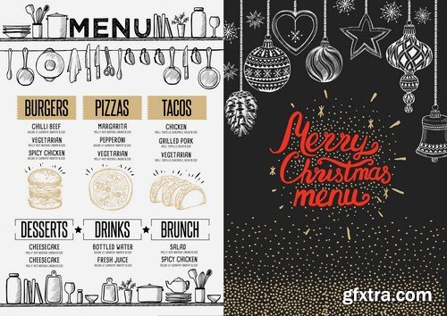 Christmas menu - 7 EPS