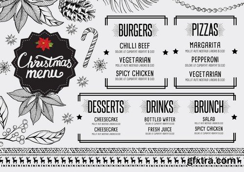 Christmas menu - 7 EPS