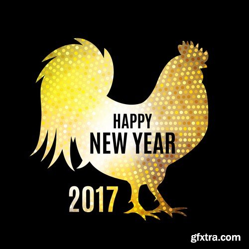 Symbol of New Year 2017 - 5 EPS