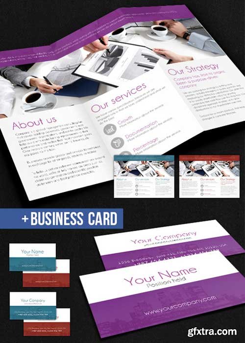 Business Tri-Fold Brochure V8 PSD Template