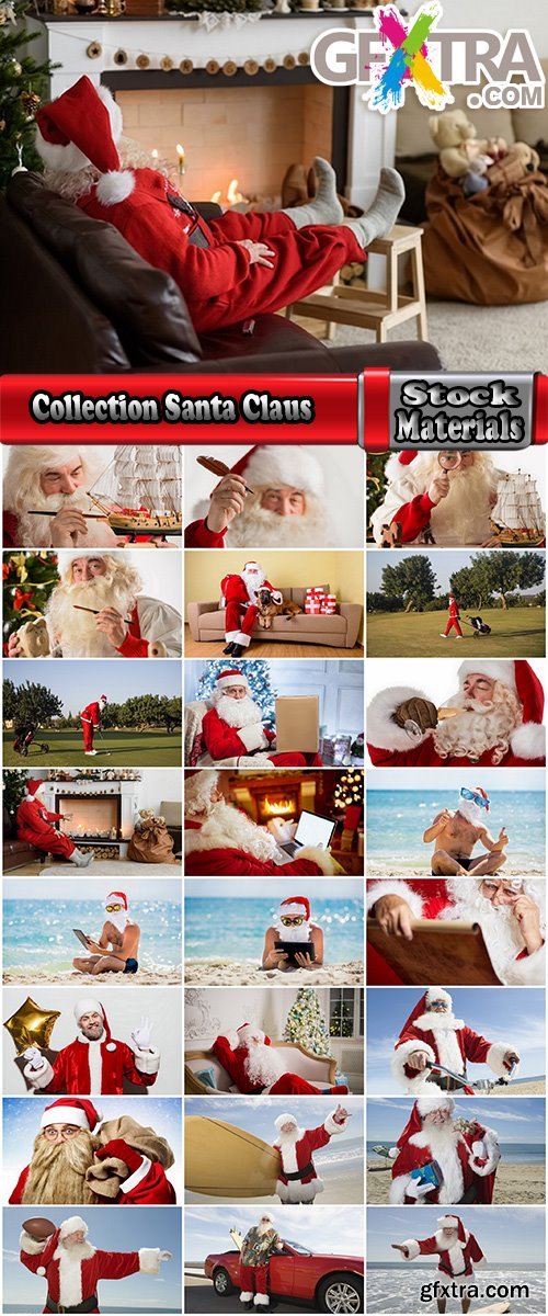 Collection Santa Claus on vacation travel tourism 25 HQ Jpeg