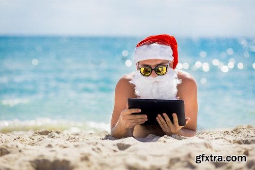 Collection Santa Claus on vacation travel tourism 25 HQ Jpeg