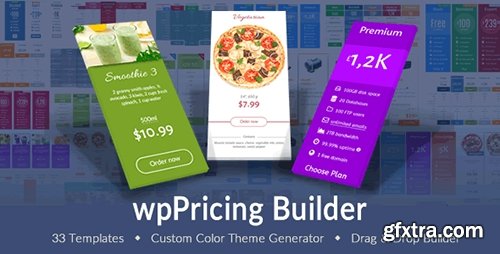 CodeCanyon - wpPricing Builder v1.4.1 - WordPress Responsive Pricing Tables - 13471310