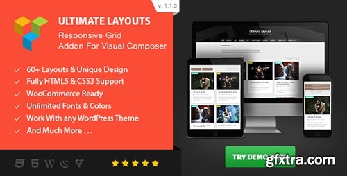 CodeCanyon - Ultimate Layouts v1.1.2 - Responsive Grid - Addon For Visual Composer - 17454996