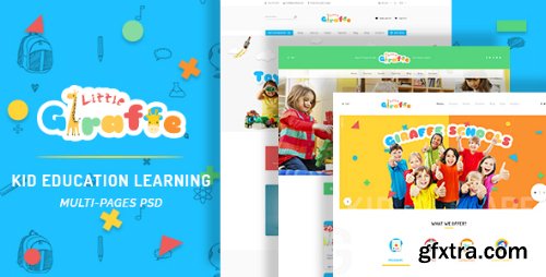 ThemeForest - Giraffe - Kid Education Learning PSD Template 18417130