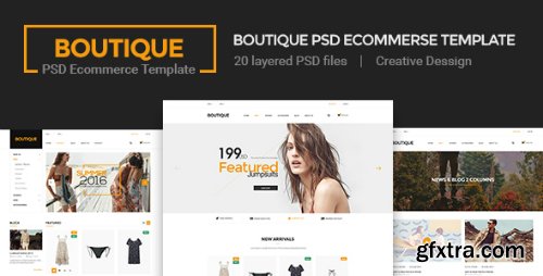 ThemeForest - Boutique - Ecommerce PSD Template 16014926