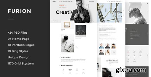 ThemeForest - Furion - Creative PSD Template 12623905