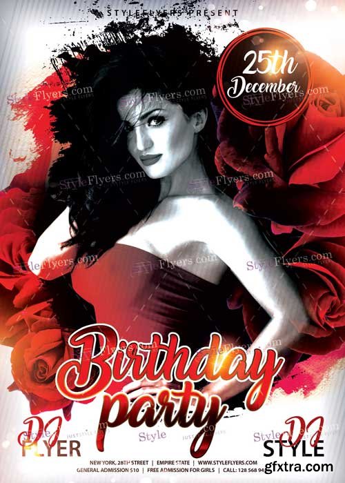 Birthday Party V10 PSD Flyer Template