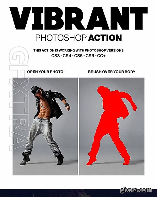 GraphicRiver - Vibrant Photoshop Action 19130364