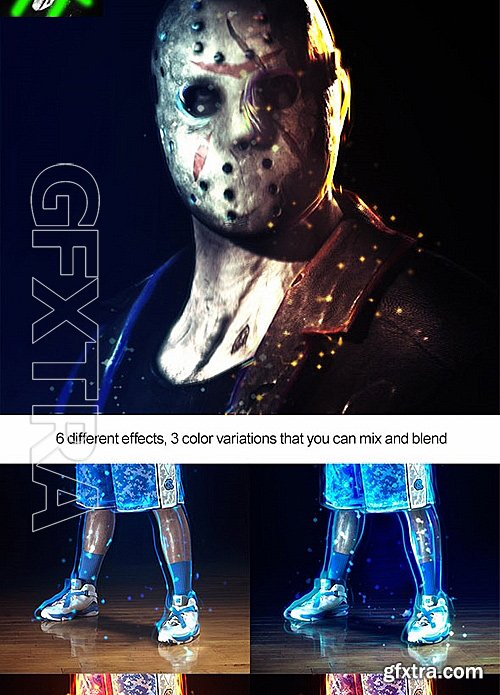 GraphicRiver - Burst of Light Photoshop Actions - Photorealistic Glow Effects 19124982