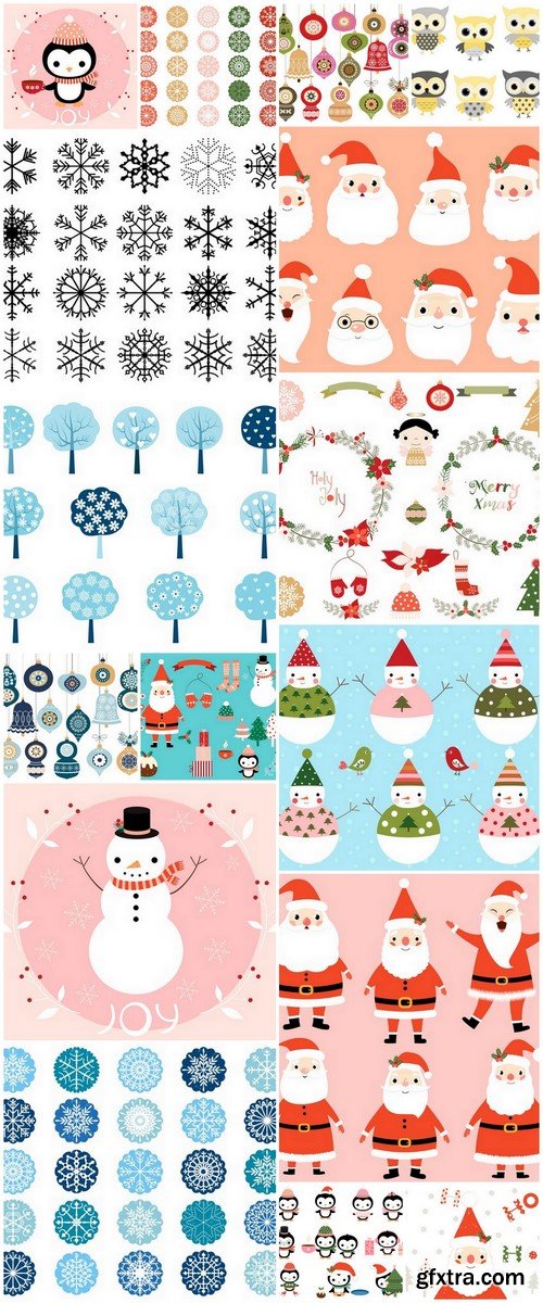 Vector Christmas Objects - 16 EPS