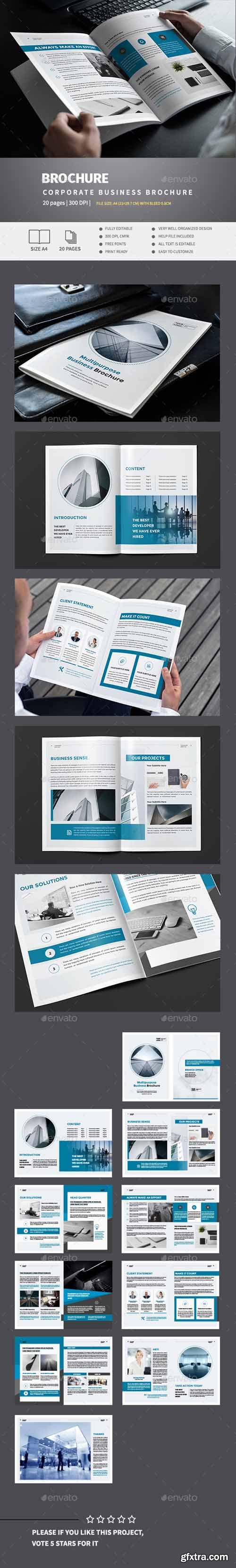 GR - Blue Business Brochure Template 15414341