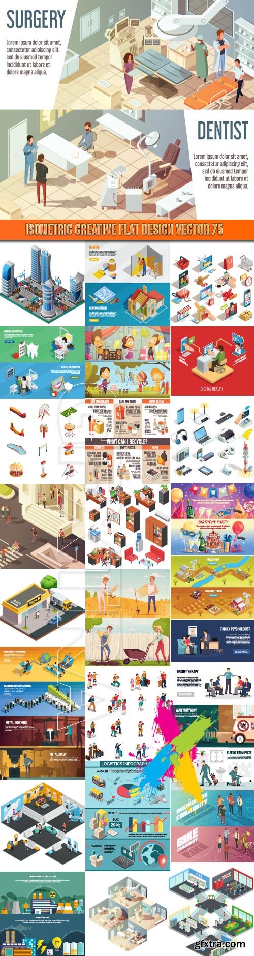 Isometric creative flat design vector 75