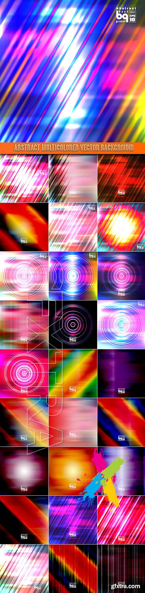 Abstract multicolored vector background