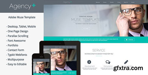 ThemeForest - AgencyPlus v1.4 - One Page Multi-Purpose Muse Template - 6547812
