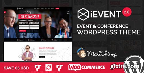 ThemeForest - iEvent v2.0.1 - Event & Conference WordPress Theme - 13397512