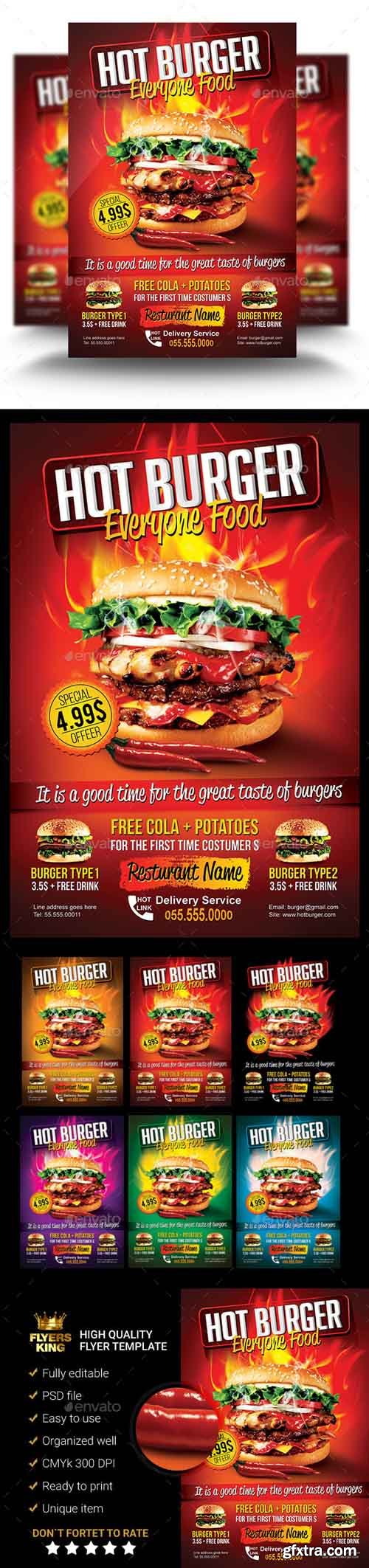 GR - Hot Burger Best Promotion Flyer 11331727