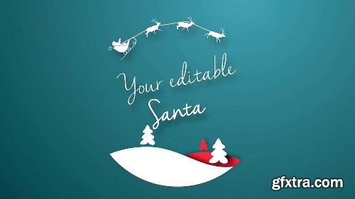 Videohive Editable Santa — Christmas Opener 18817364