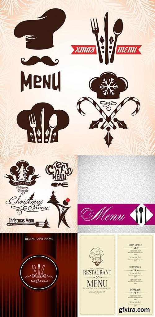 Restaurant menu in vector 2